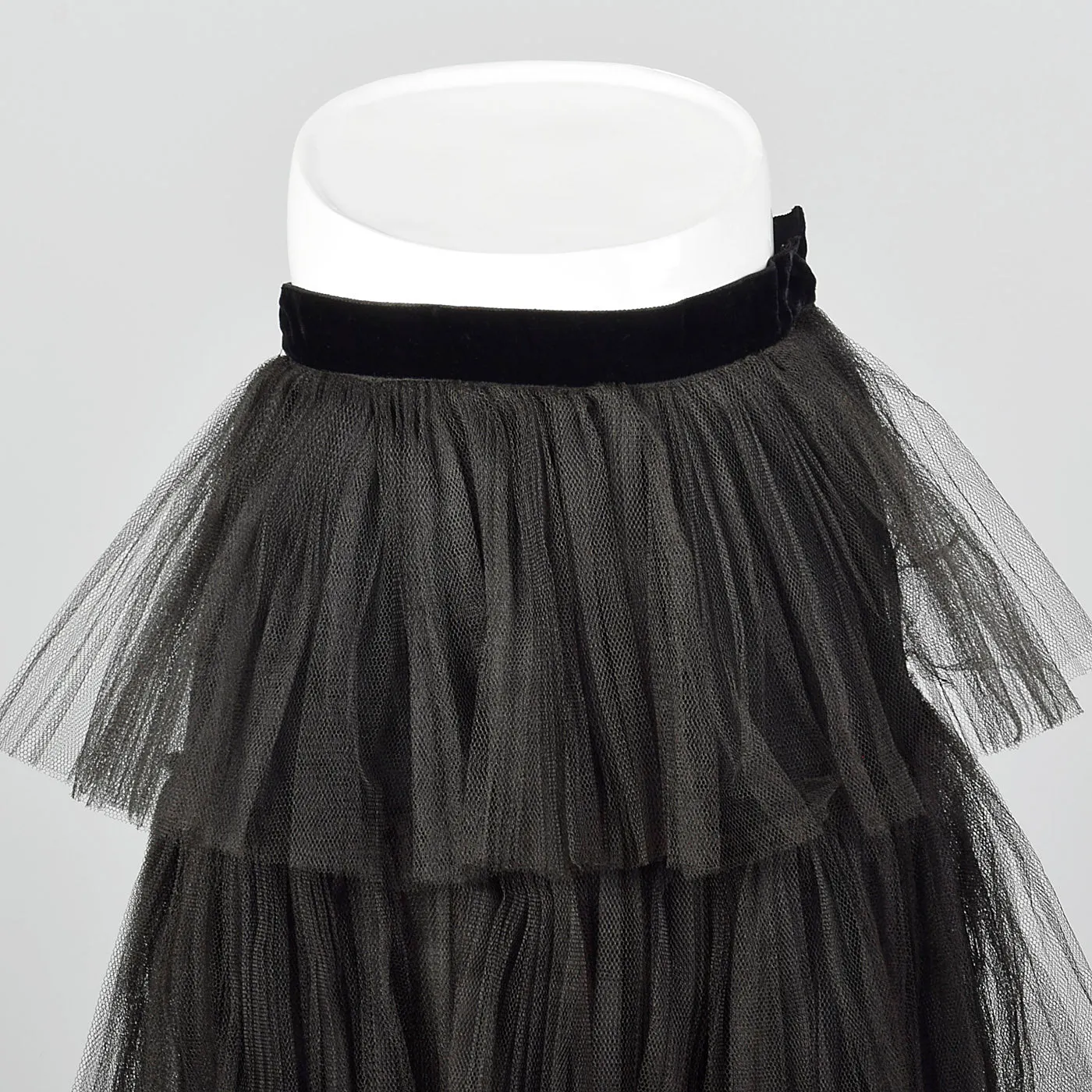 1950s Black Tulle Skirt