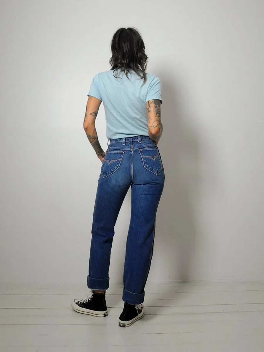 1970's Wrangler Straight Leg Jeans 26x30