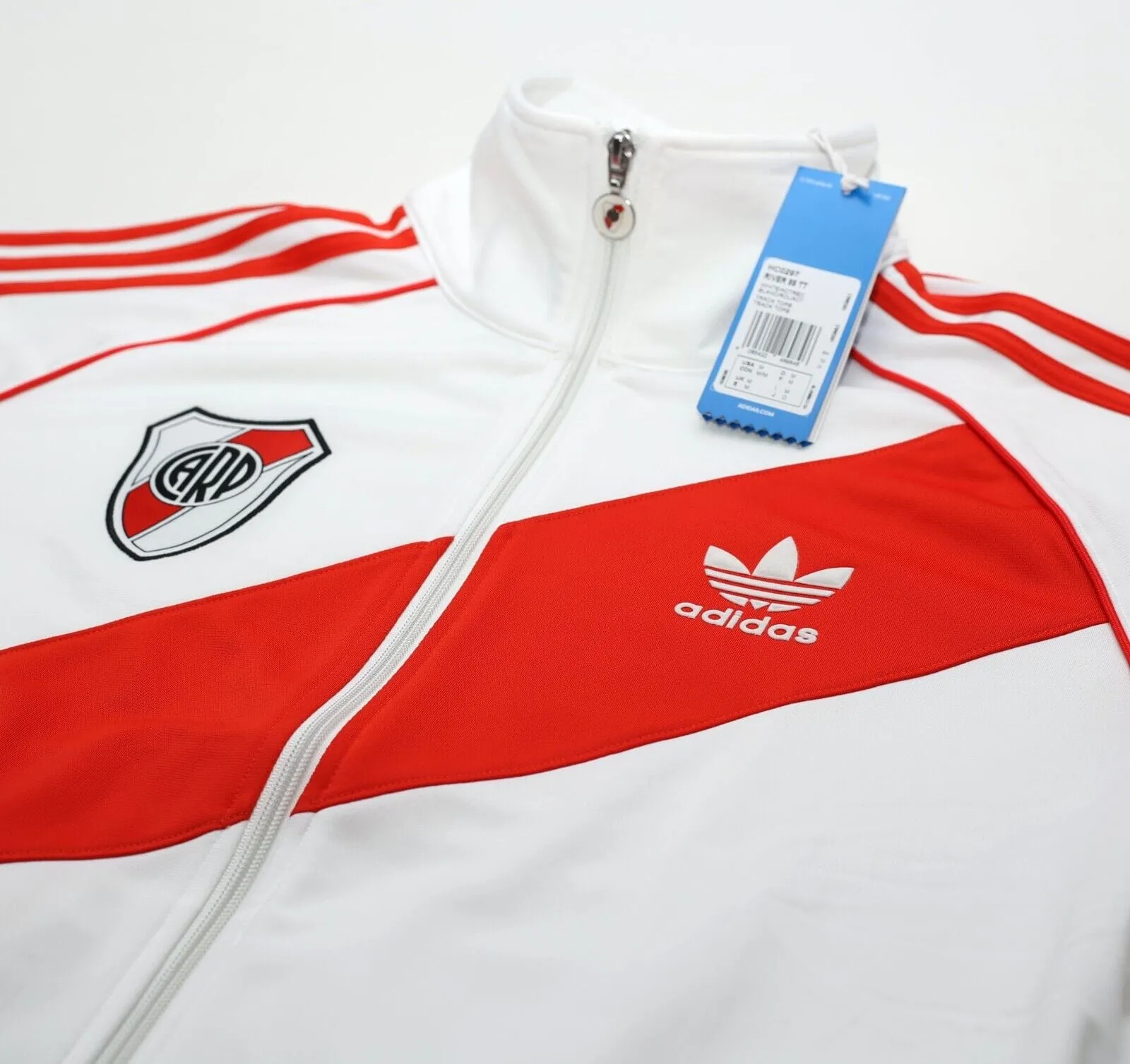 1985/86 RIVER PLATE Retro adidas Originals Football Track Top Jacket (M) BNWT