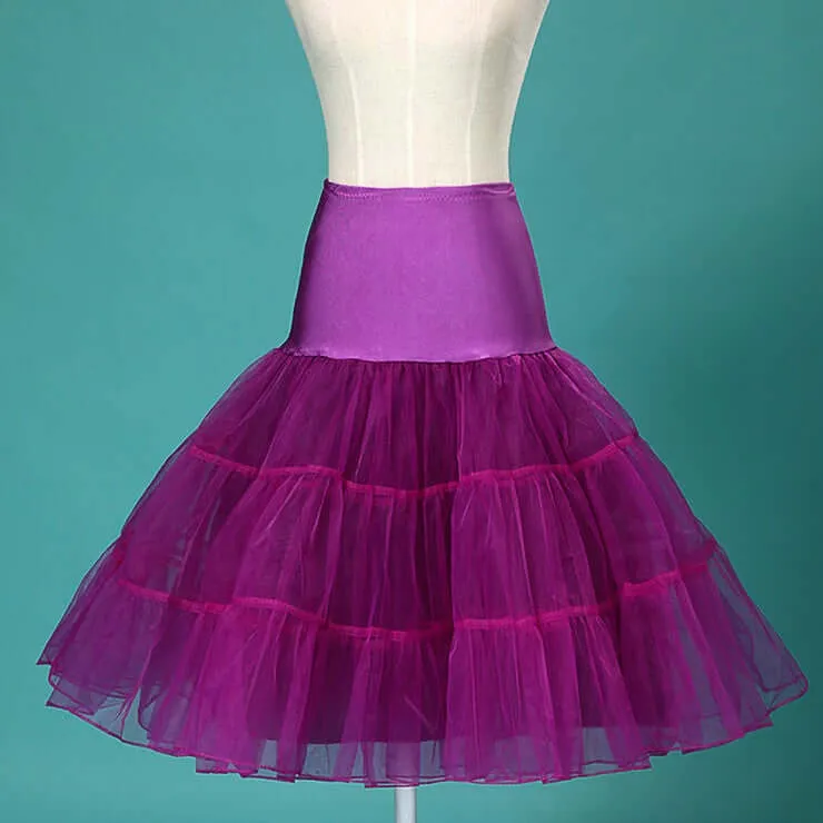 3 Tiered Purple Petticoat