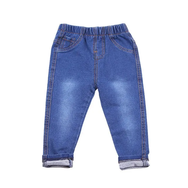 4 Colors Denim Pants And Cotton Trousers For Unisex Kids