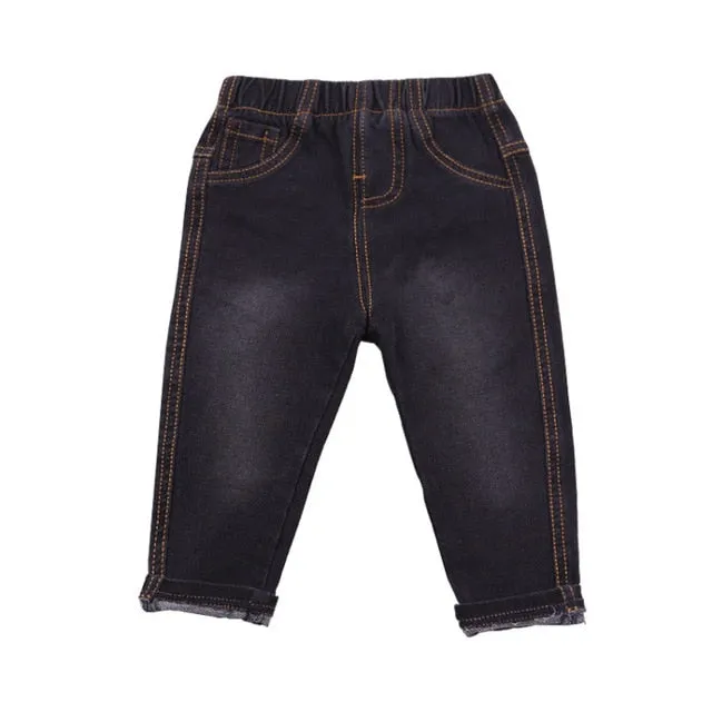 4 Colors Denim Pants And Cotton Trousers For Unisex Kids