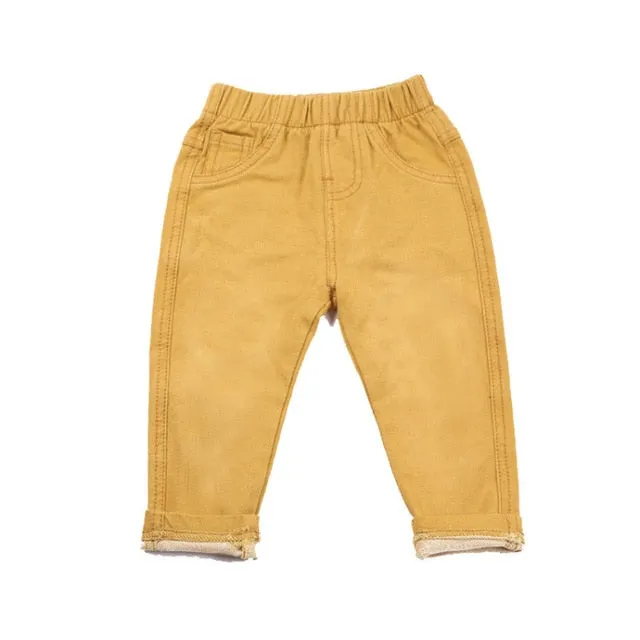 4 Colors Denim Pants And Cotton Trousers For Unisex Kids