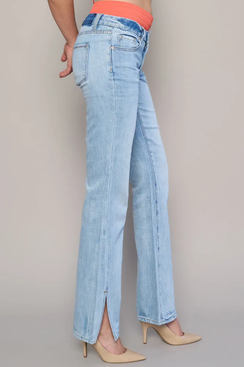 Aces Low Rise Straight Jeans