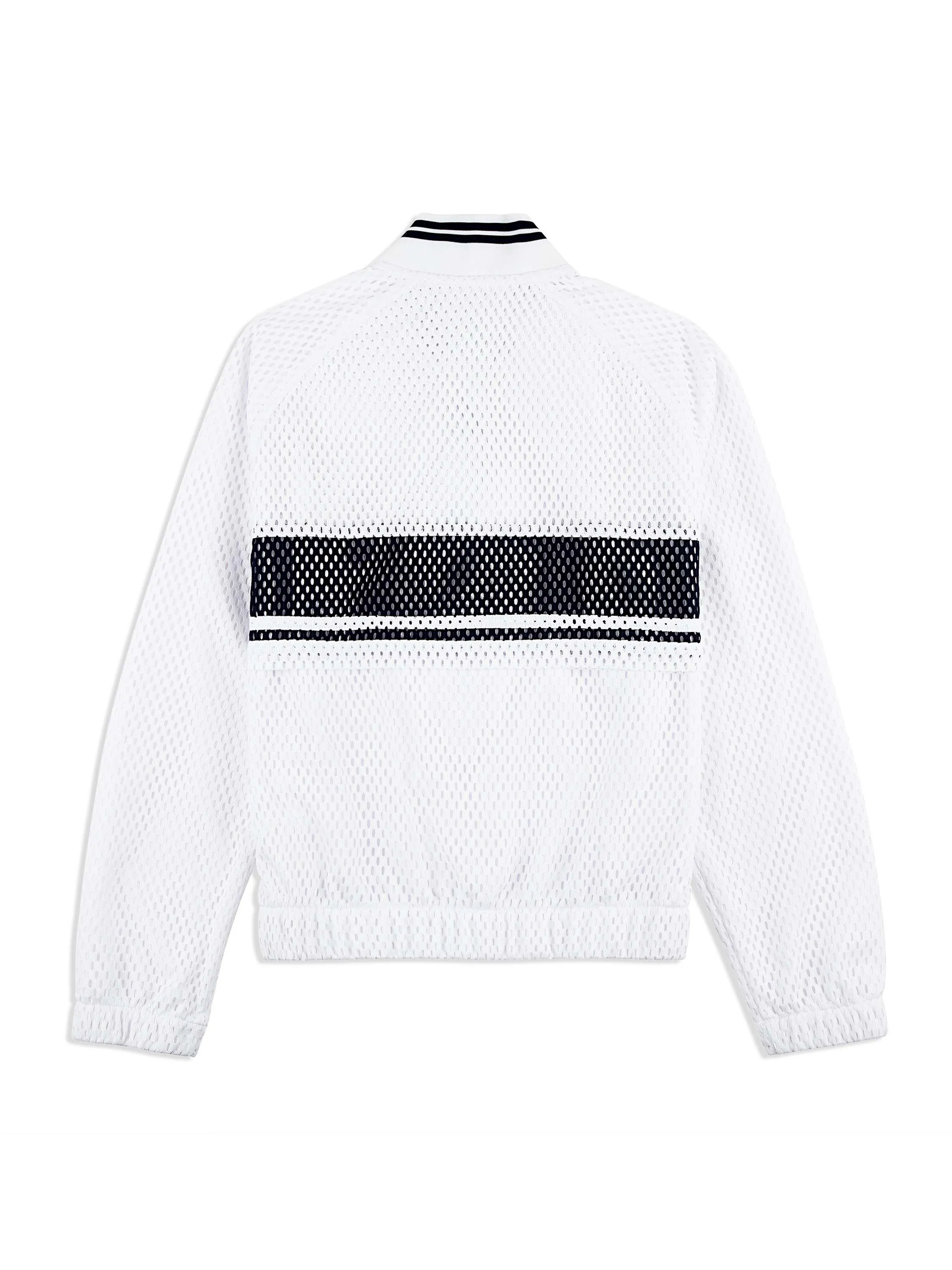 Adria Mesh Track Jacket- Brilliant White