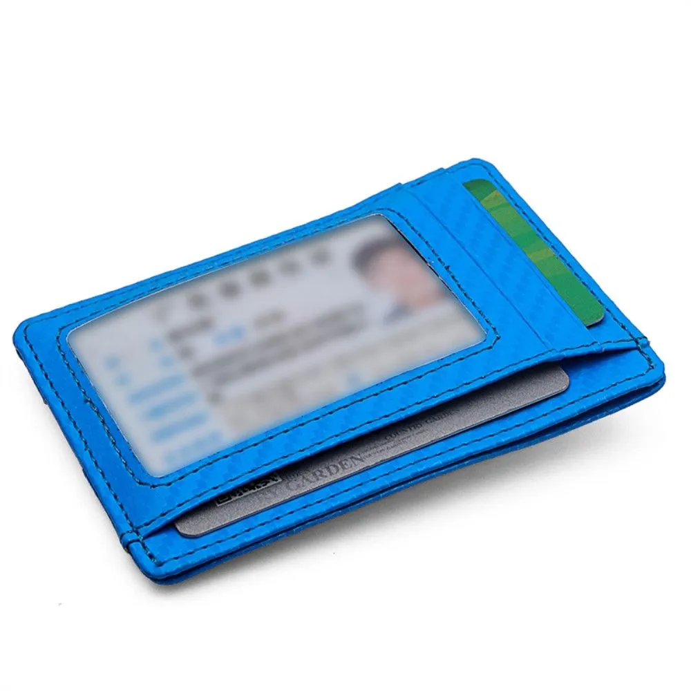 AirTags carbon fiber style slim case - Blue