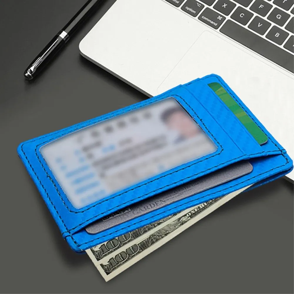 AirTags carbon fiber style slim case - Blue