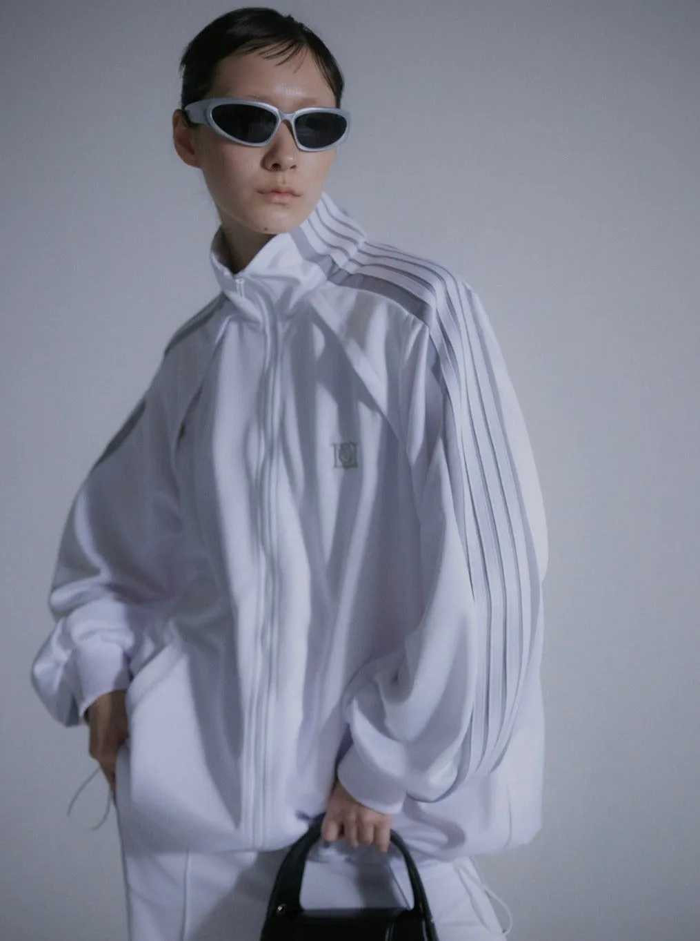 Angled Shape Track Jacket(White)