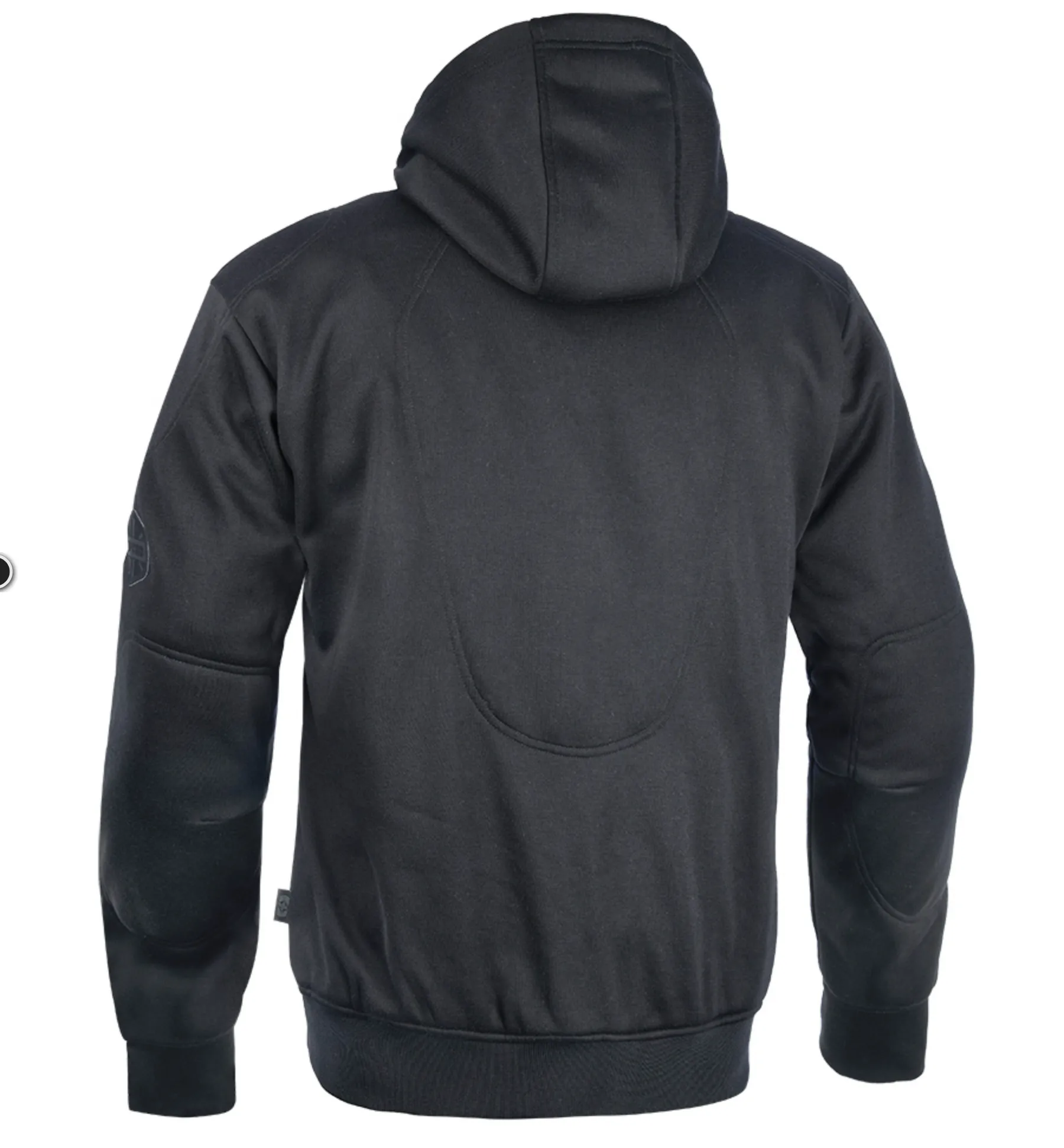 Aramid Lined Biker Riding Black Super Hoodie by Oxford