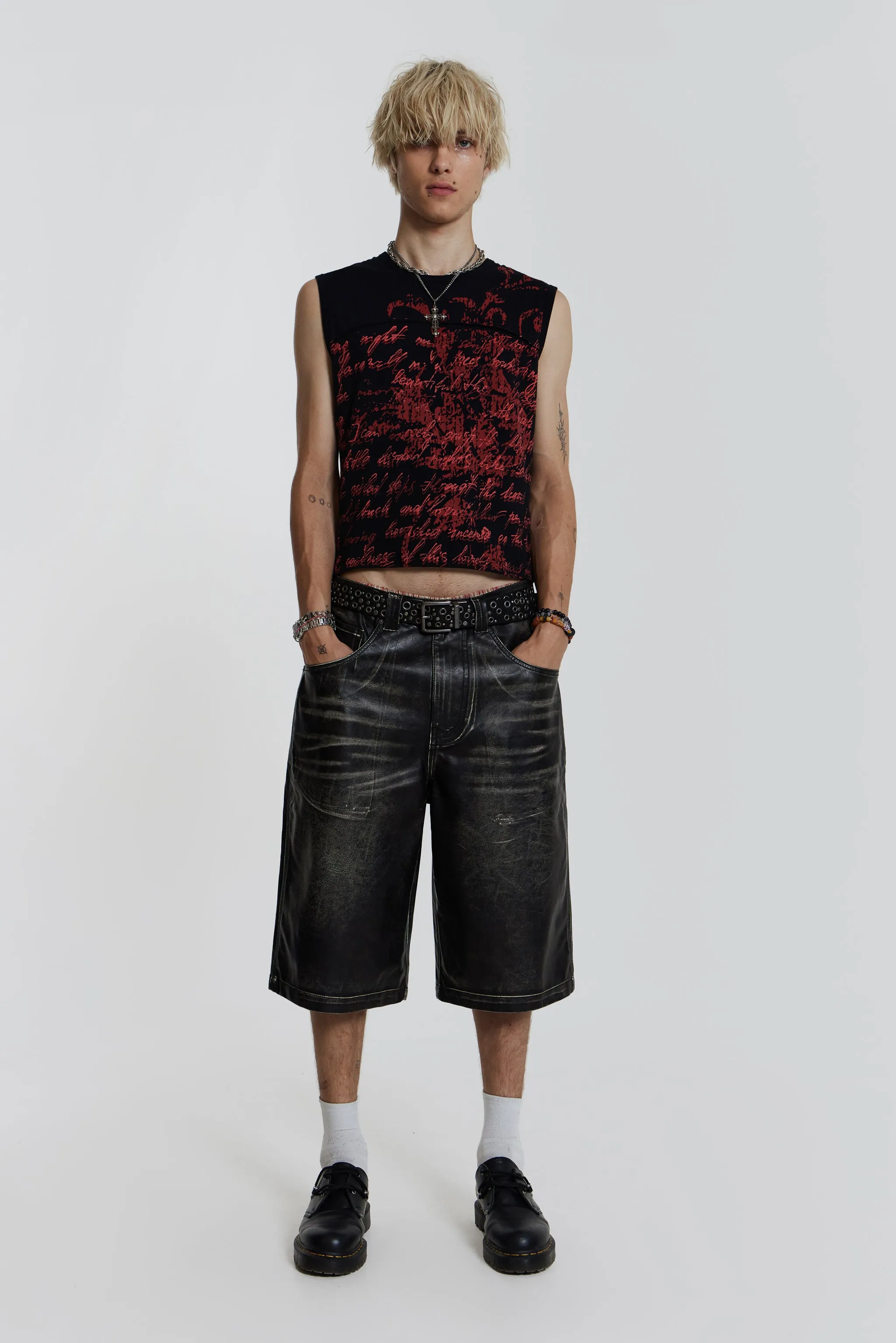 Ash Faux Leather Colossus Shorts