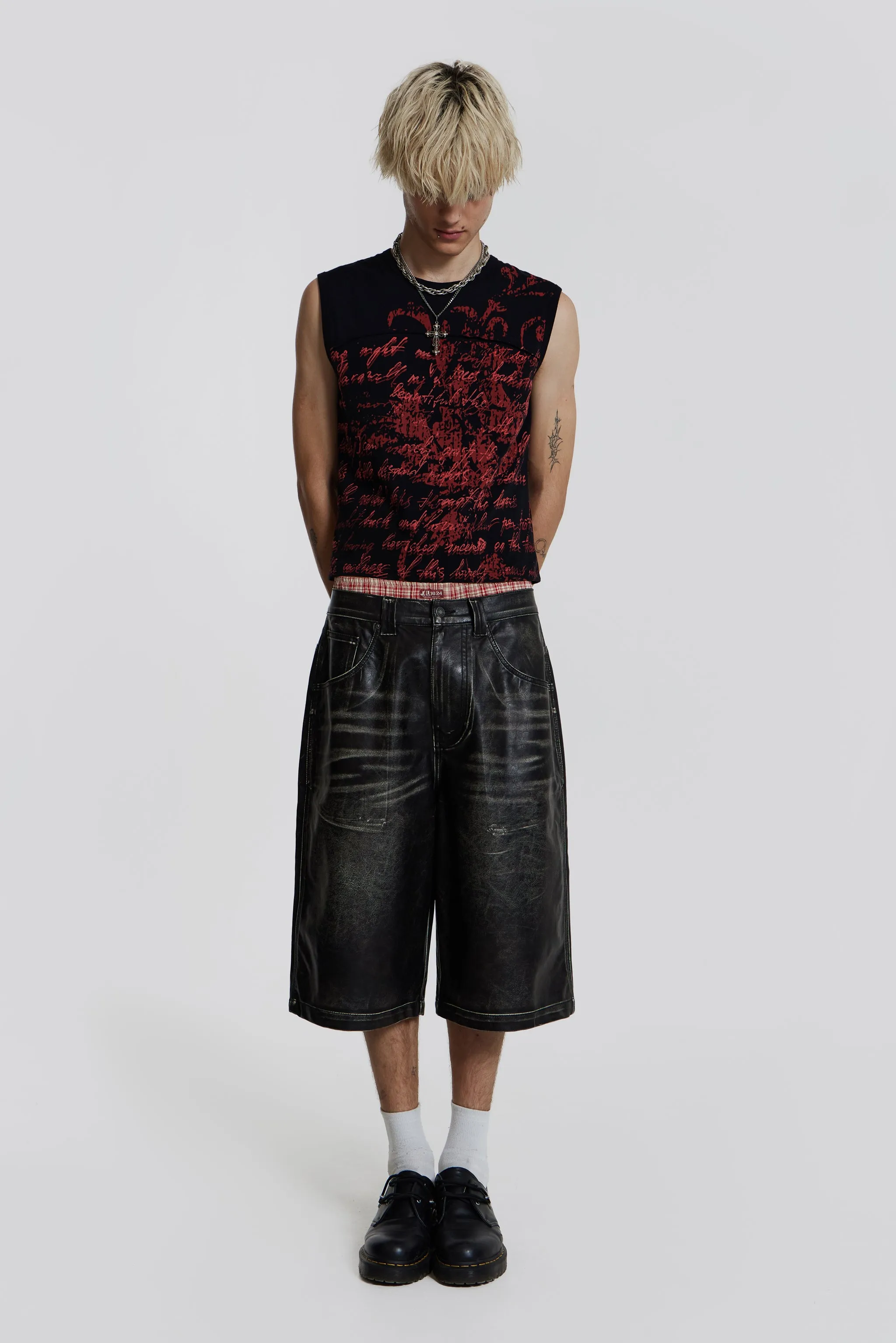 Ash Faux Leather Colossus Shorts