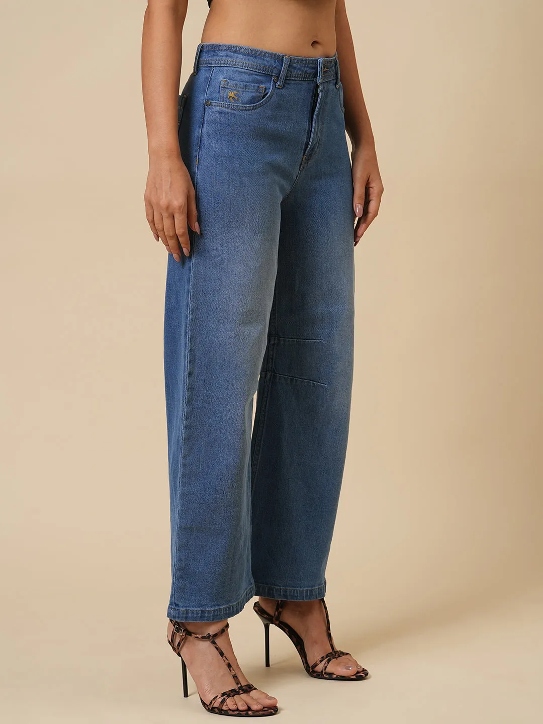 Barrel Shaped Boyfriend Jeans