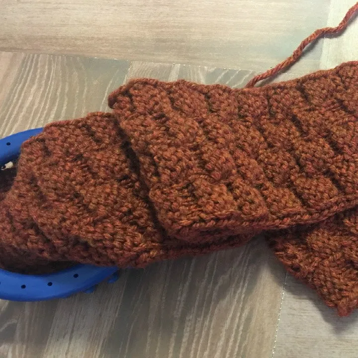 Basketweave Stitch Scarf Pattern