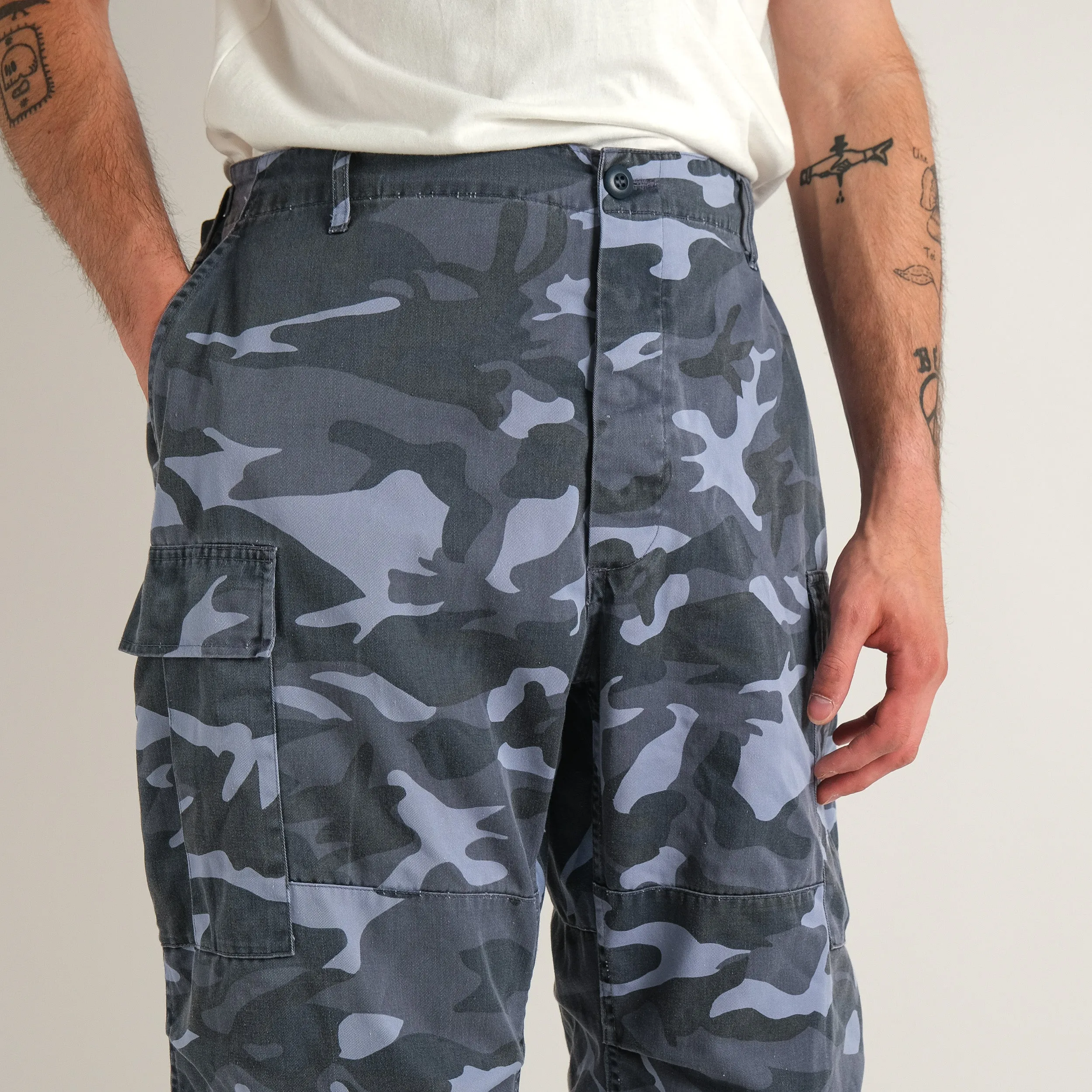 BDU WINTER CAMO CARGO PANTS