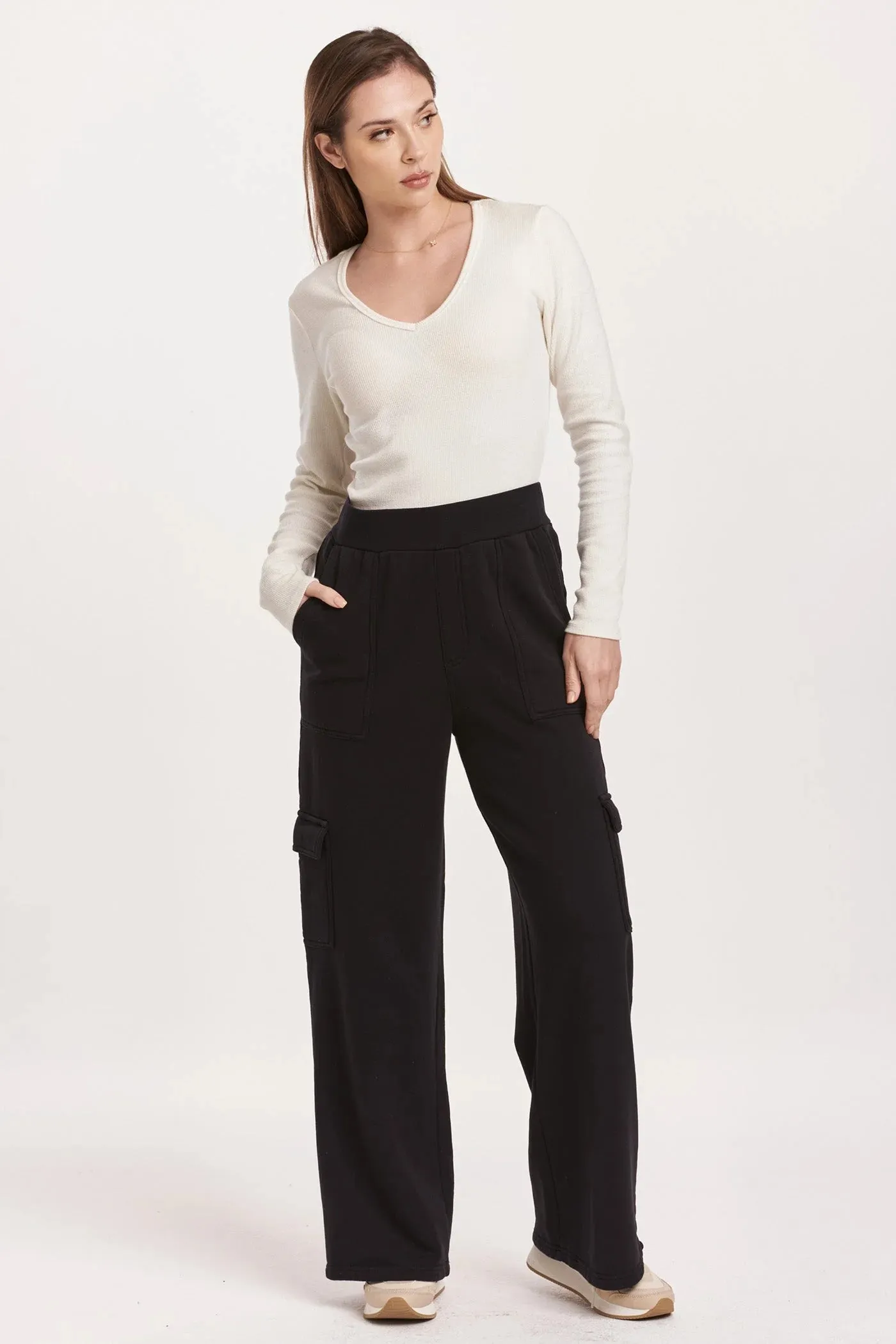 Becca Cargo Wide Leg Lounge Pants