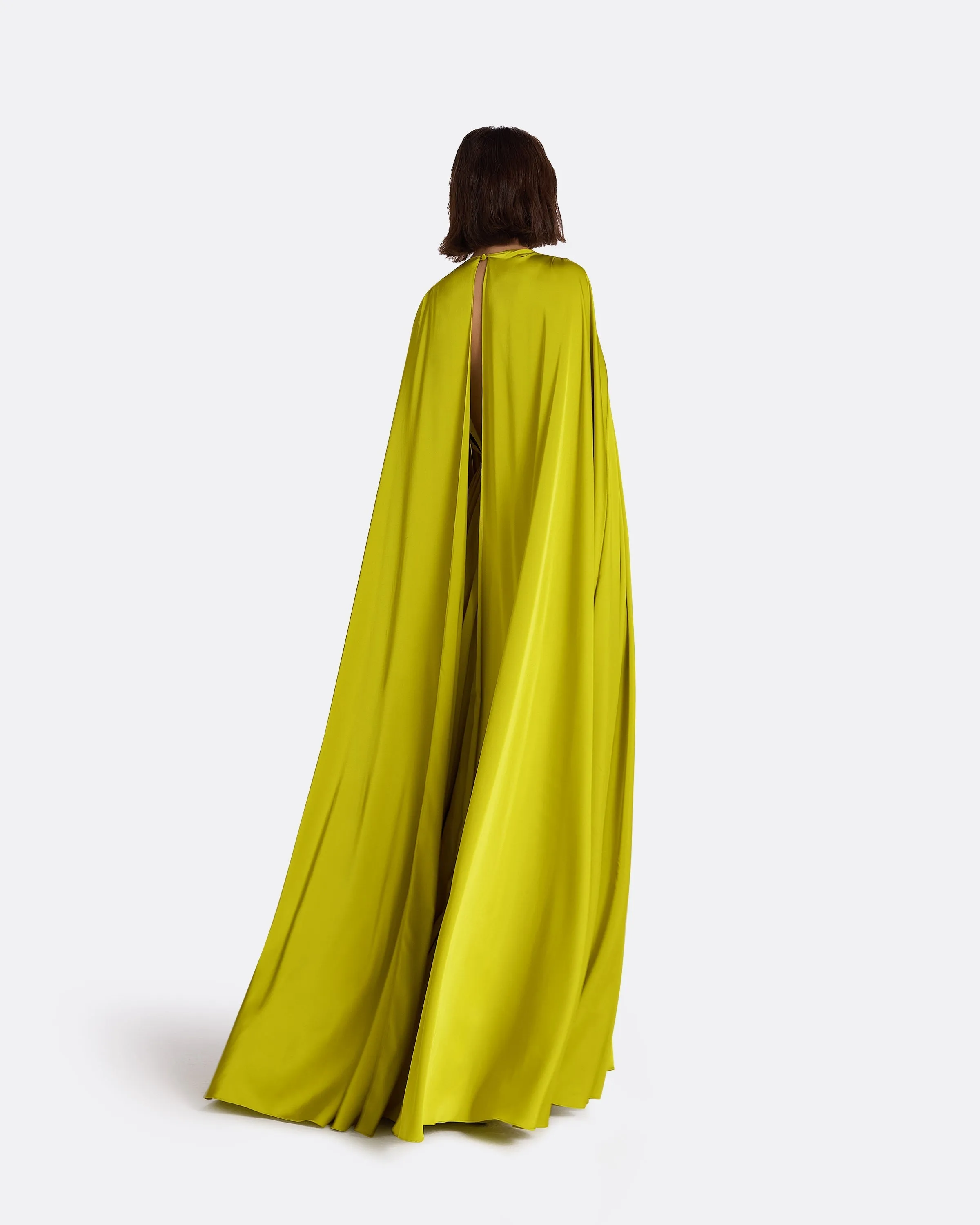 Bianca Chartreuse Long Dress