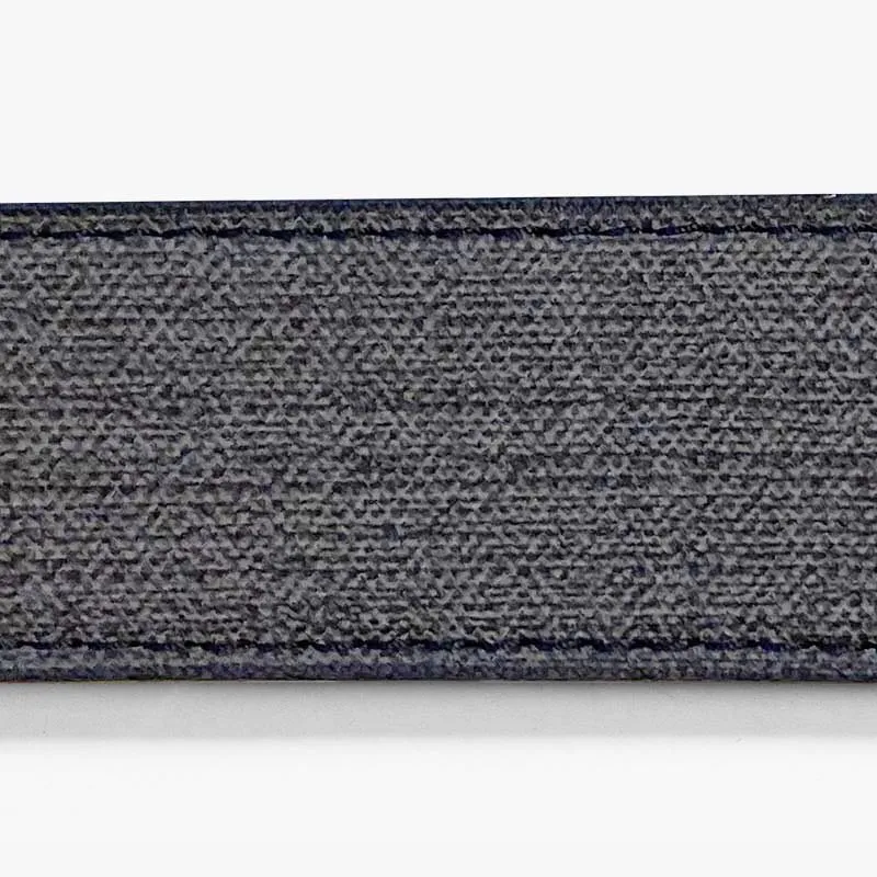 Black Denim-Embossed Belt