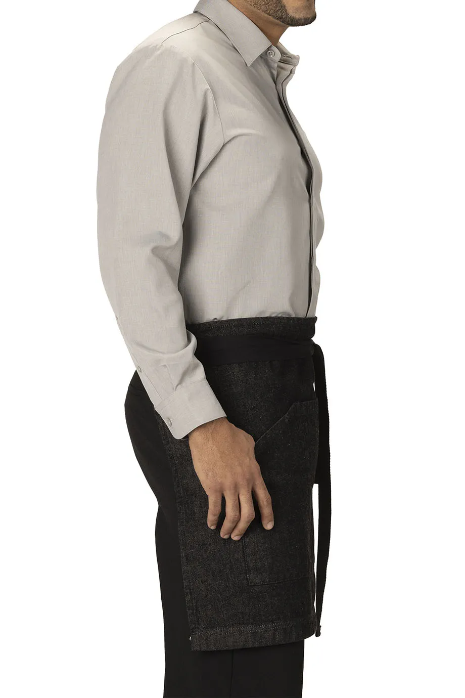 Black Denim Waist Apron (3 Pockets)