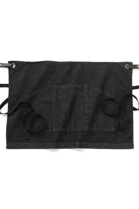 Black Denim Waist Apron (3 Pockets)