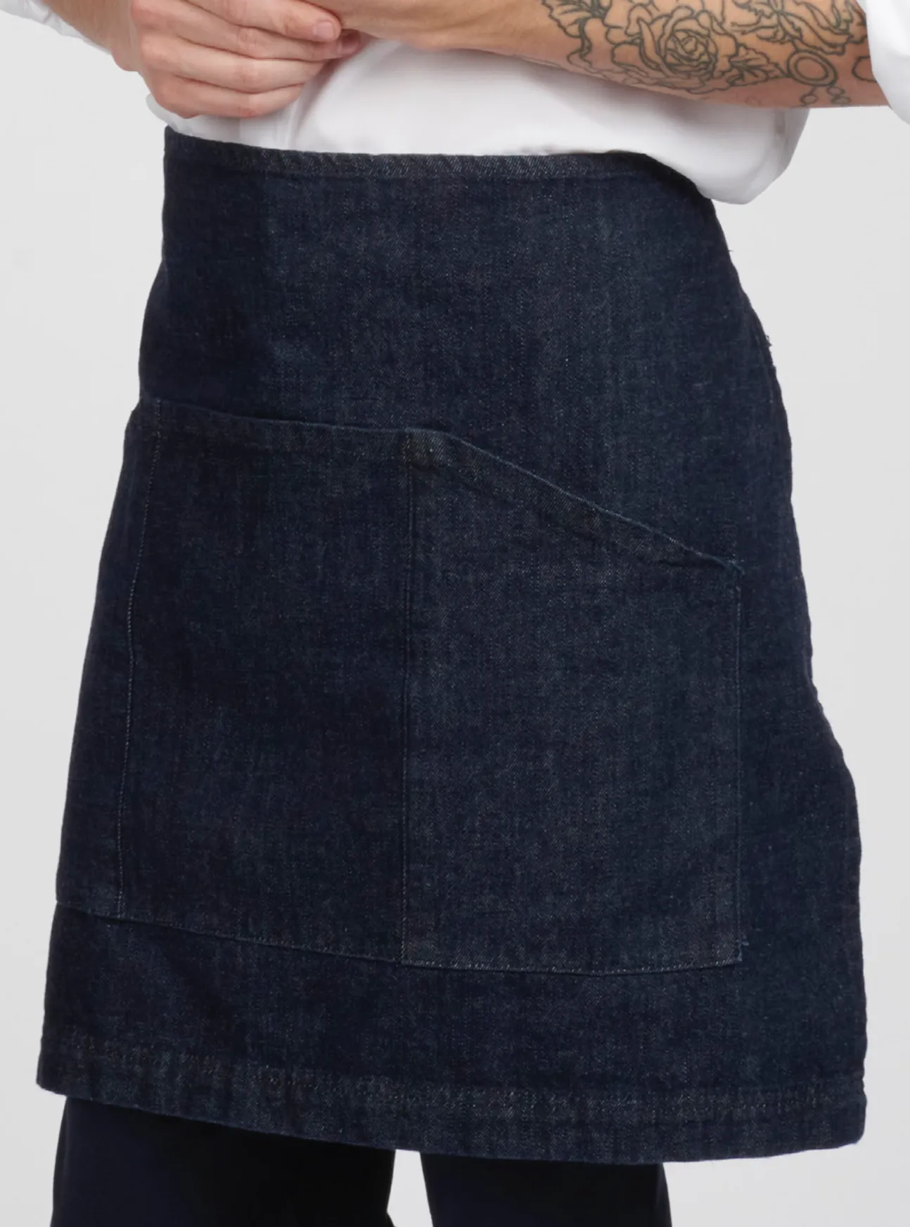 Black Denim Waist Apron (3 Pockets)