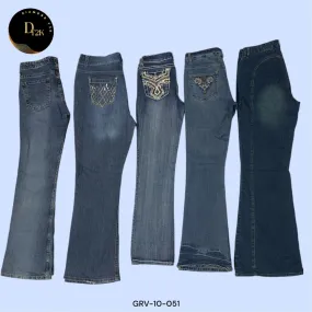 Blast from the Past: Vintage Y2K Flared Jeans ((GRV-10-051)