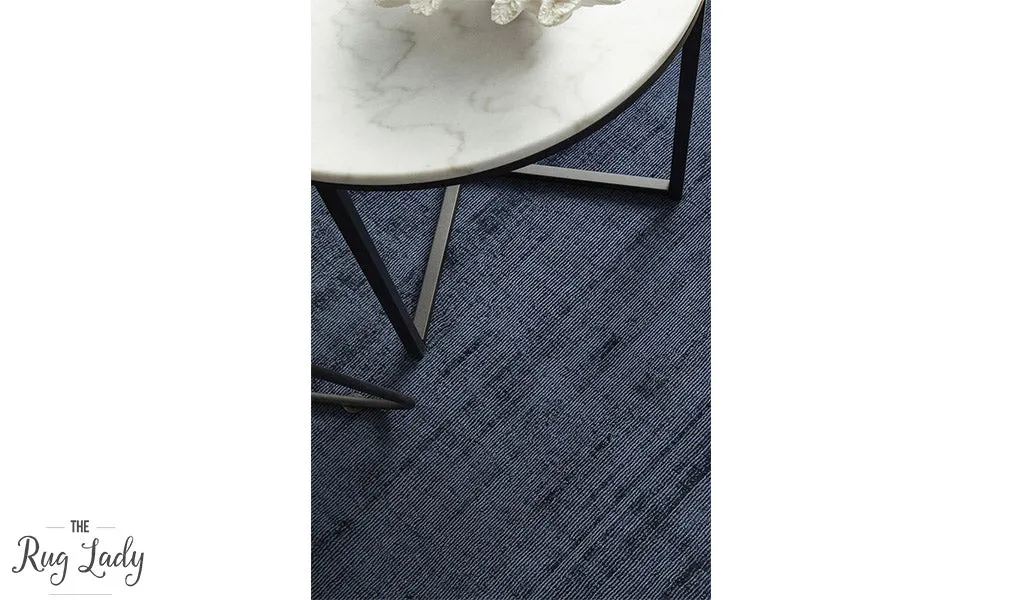 Blyss Denim Blue Viscose Rug