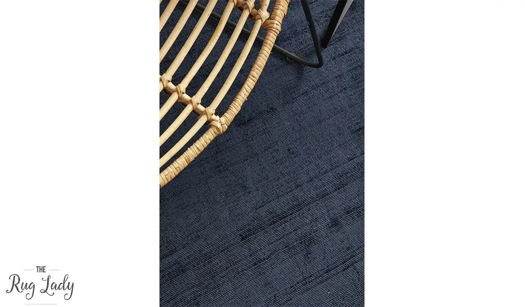 Blyss Denim Blue Viscose Rug