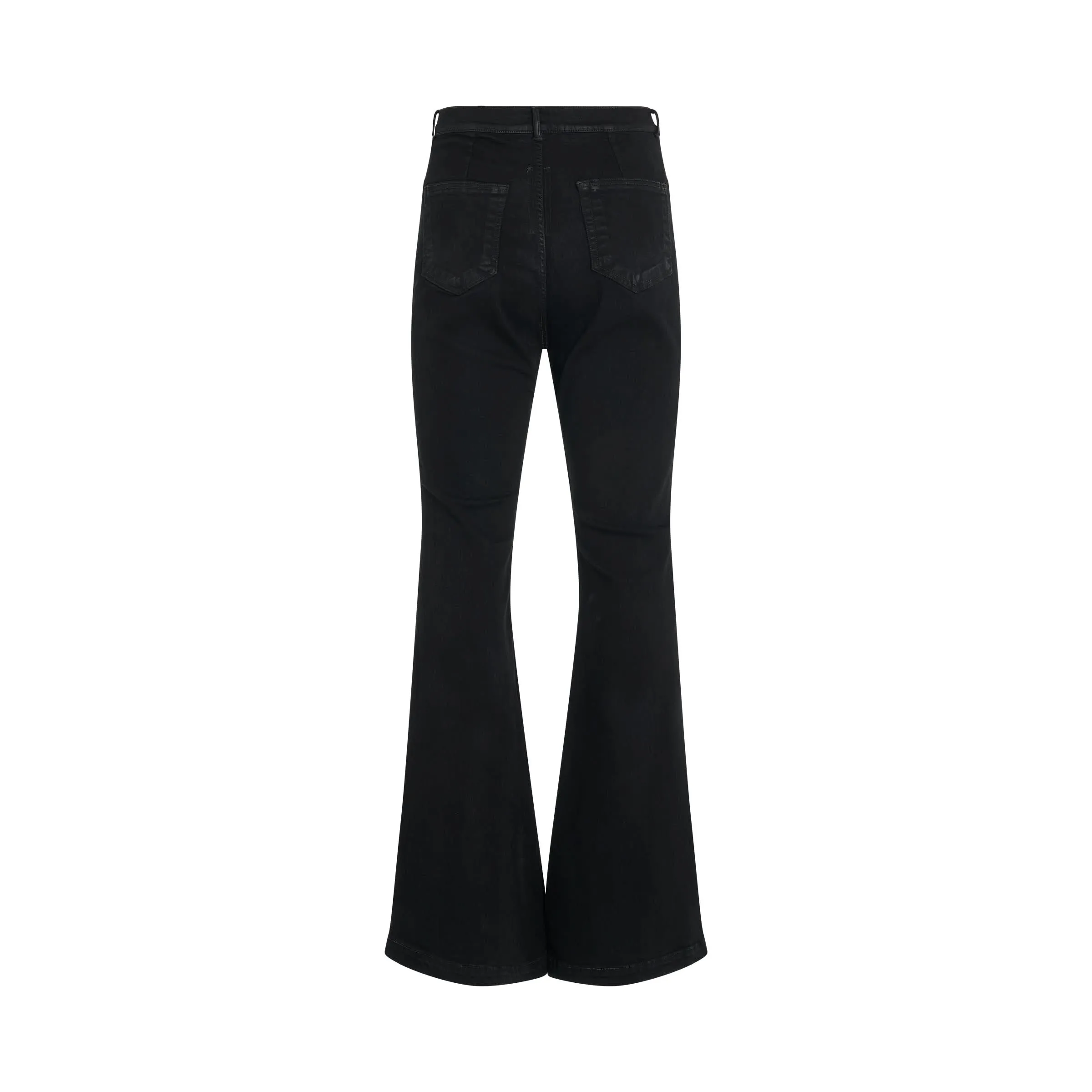 Bolan Bootcut Stretch Denim Jeans in Black