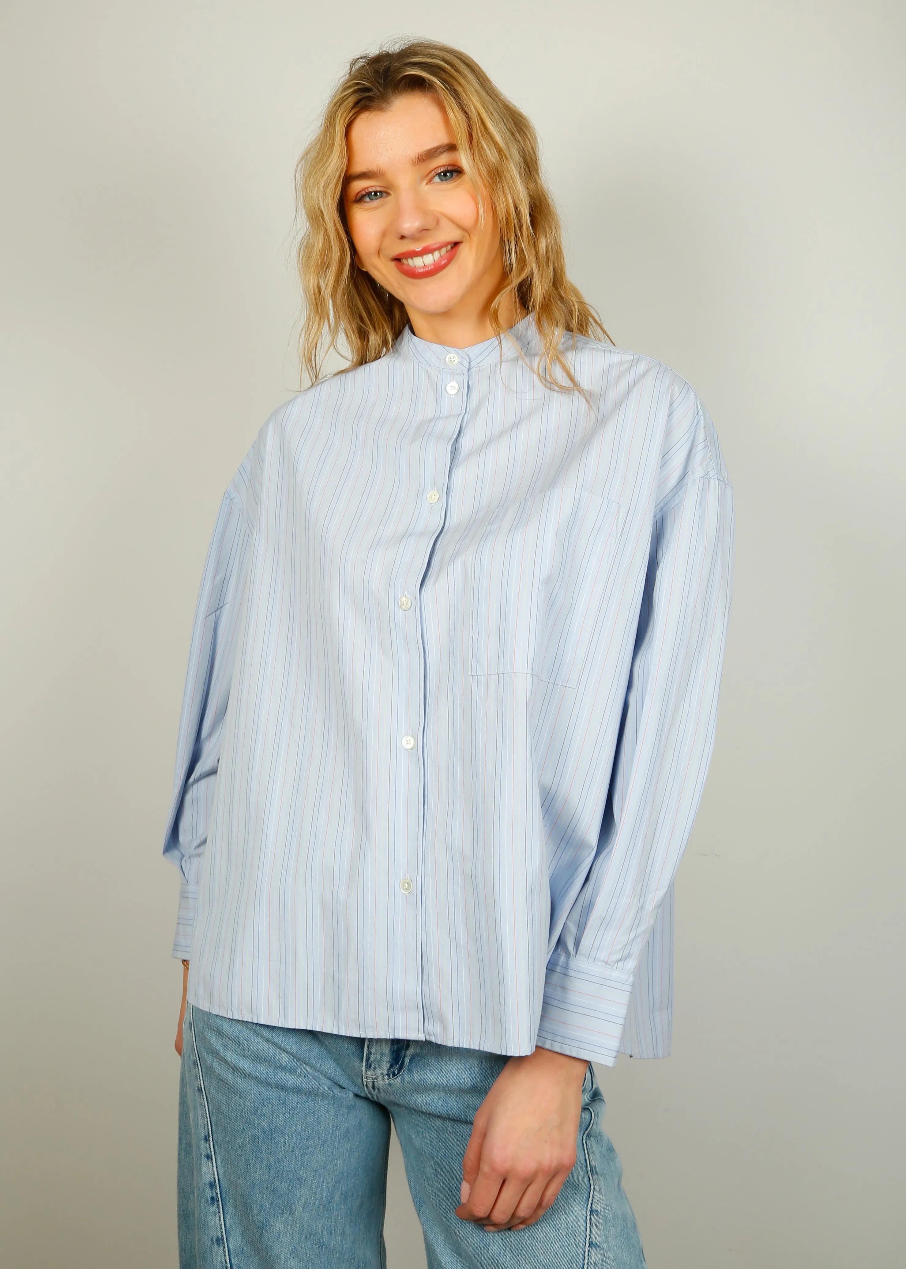 BR Gorky Shirt in Blue Stripe