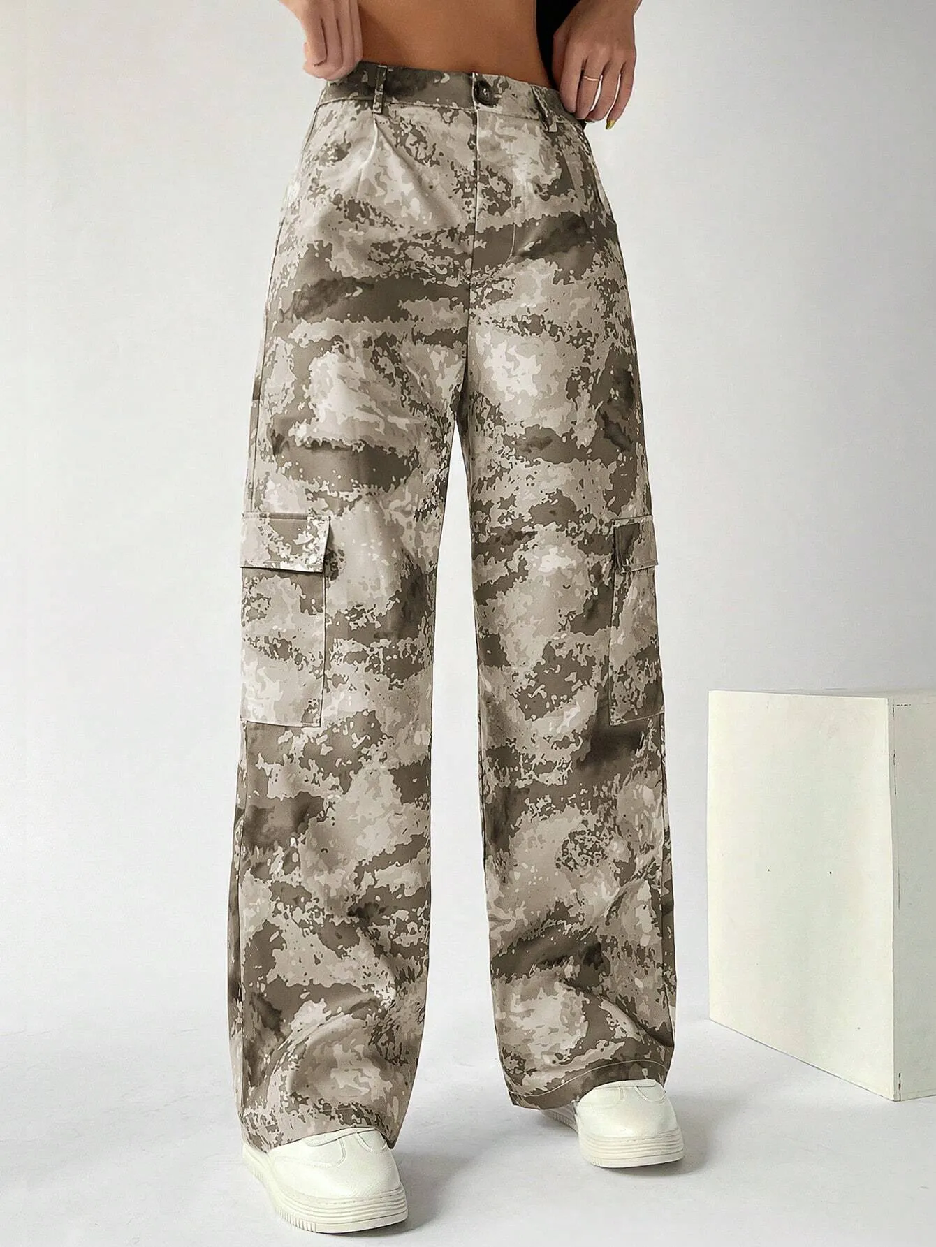 Camo Print Gorpcore Cargo Pants