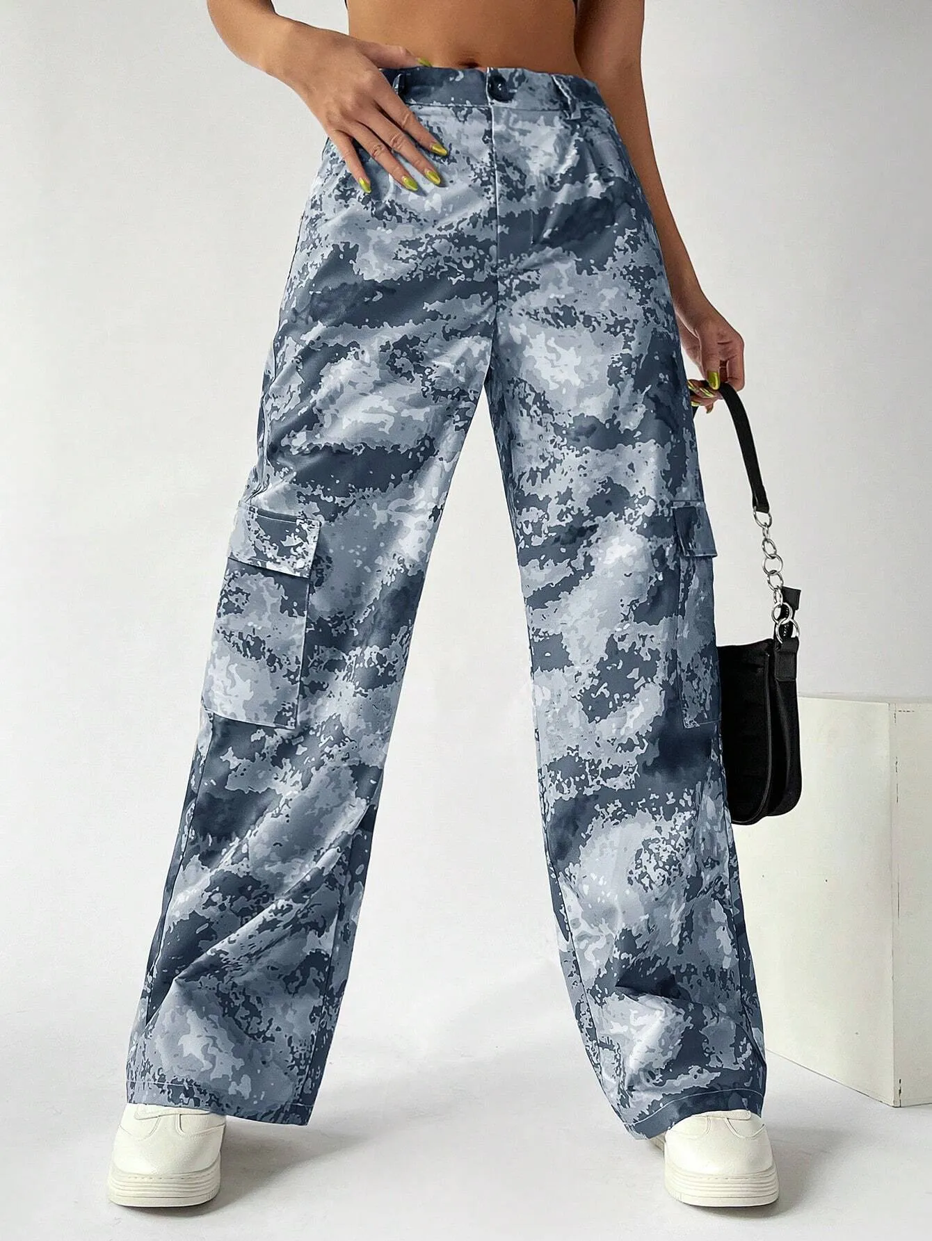 Camo Print Gorpcore Cargo Pants