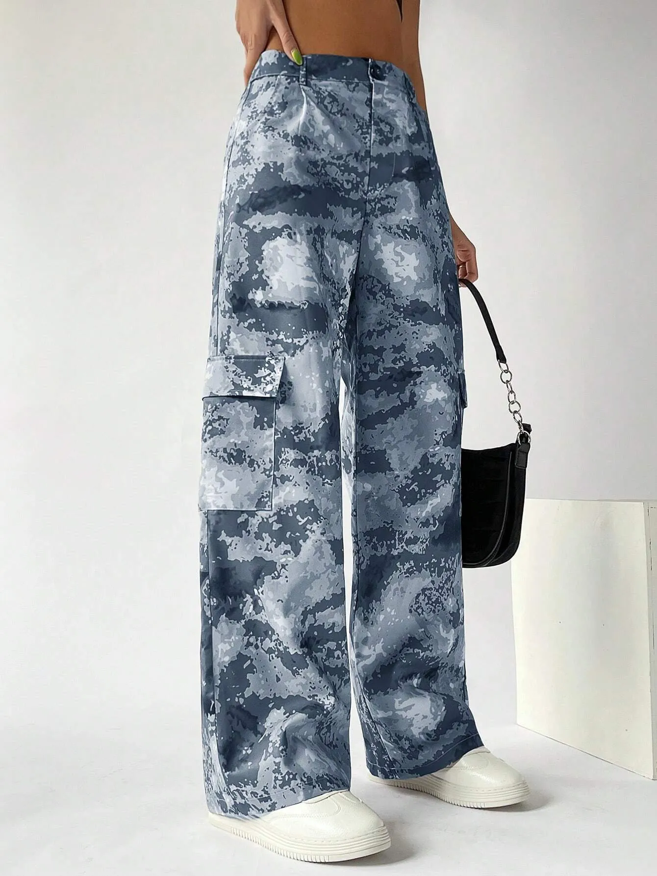 Camo Print Gorpcore Cargo Pants