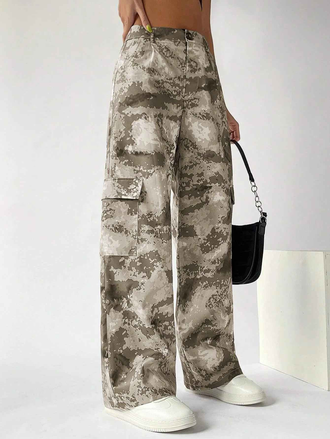 Camo Print Gorpcore Cargo Pants