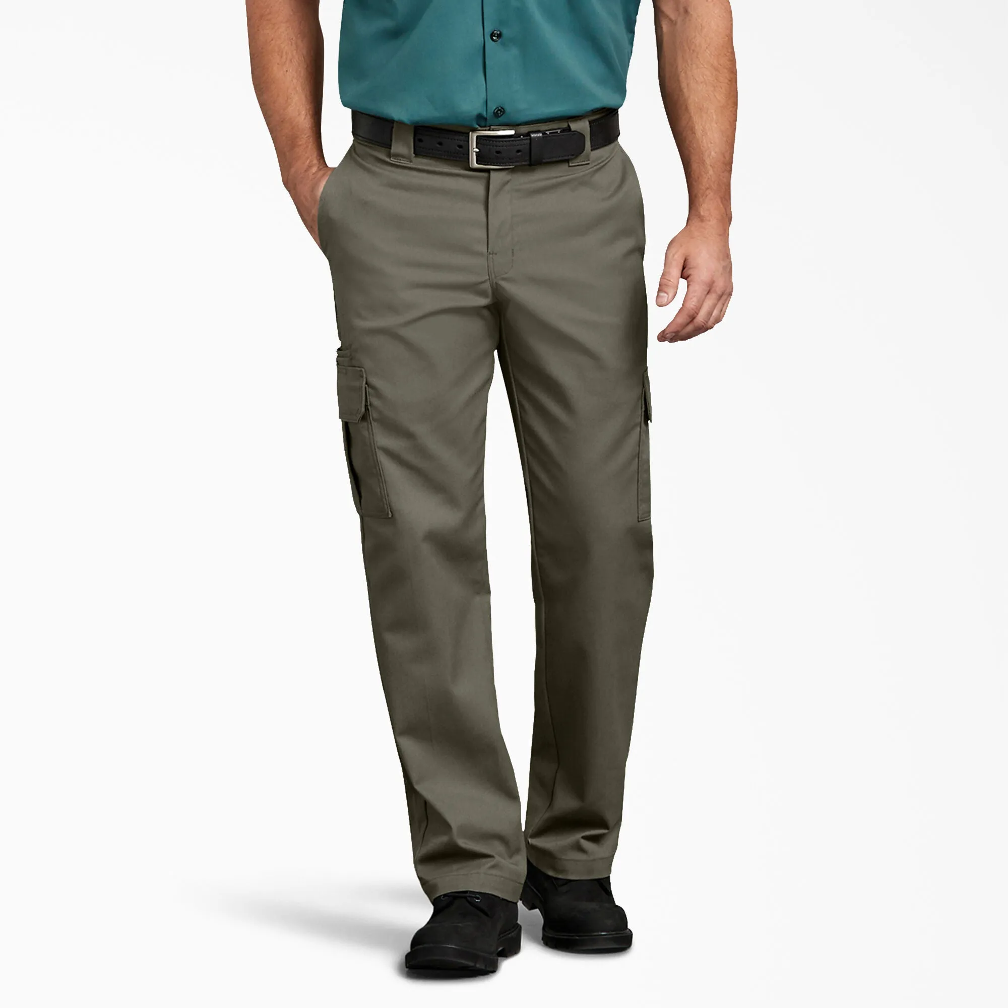 Cargo Pants - Dickies FLEX Regular Fit Cargo Pants, Moss Green, WP595MS