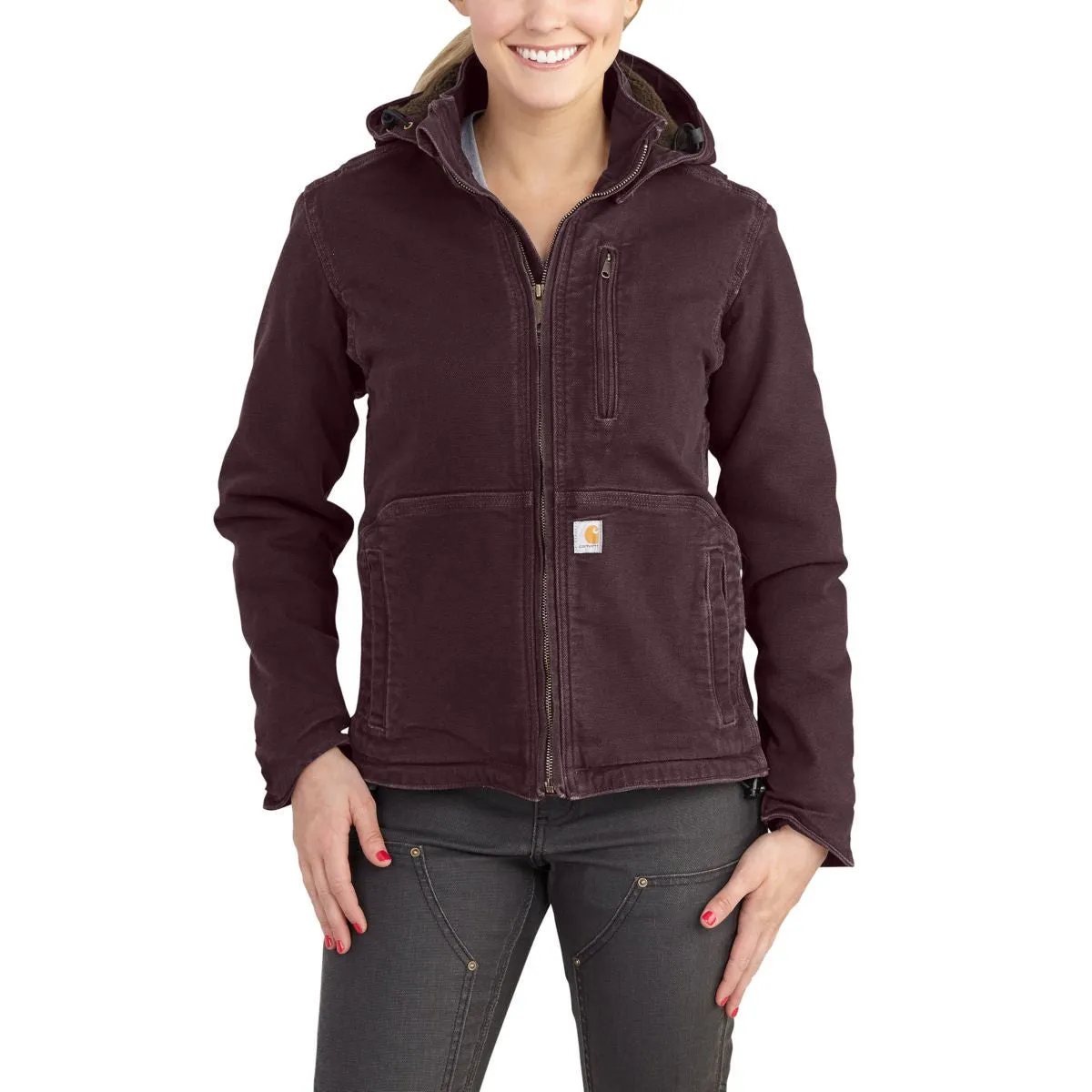 Carhartt Women's Deep Wine Full Swing Caldwell Jacket