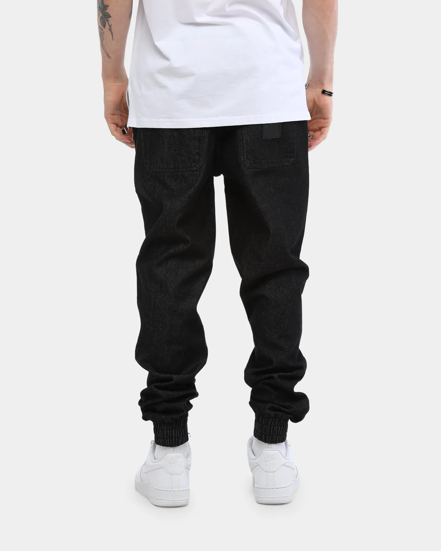 Carré Men's Rayures Denim Jogger Black