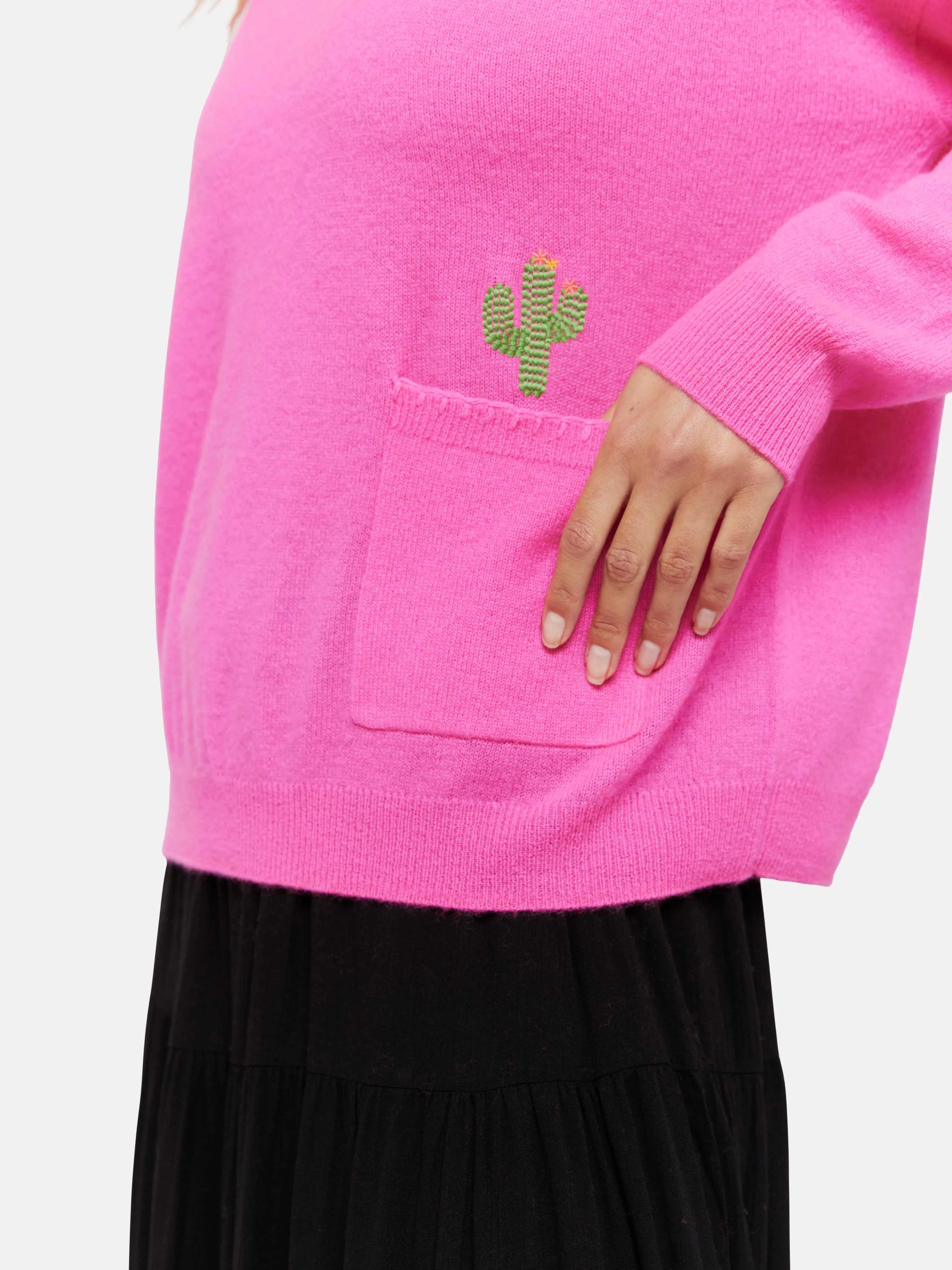 Casey Cactus Cashmere Knit