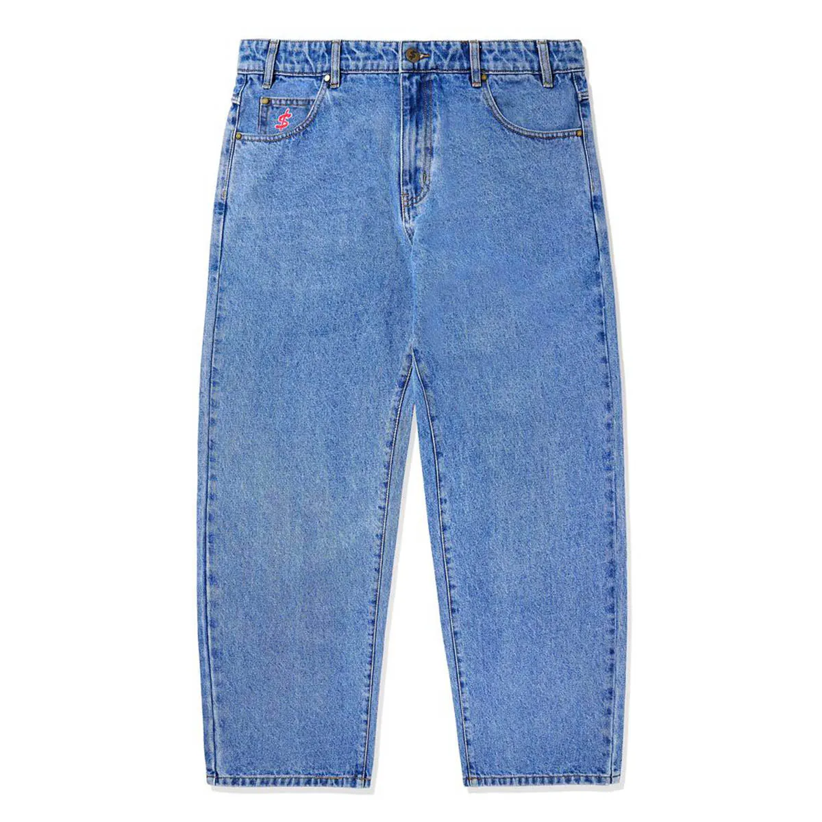 Cash Only - Logo Baggy Denim Jeans Washed Indigo