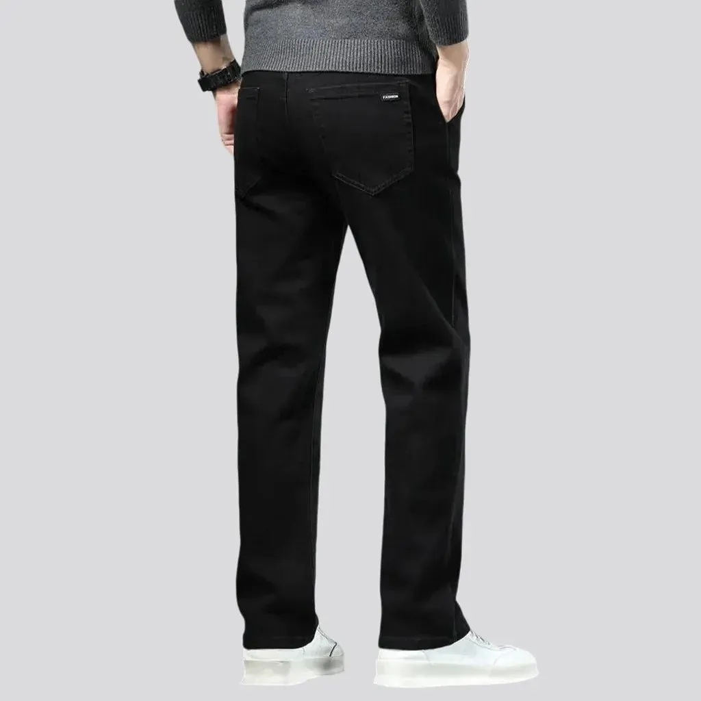 Casual high waist tapered leg jeans for men