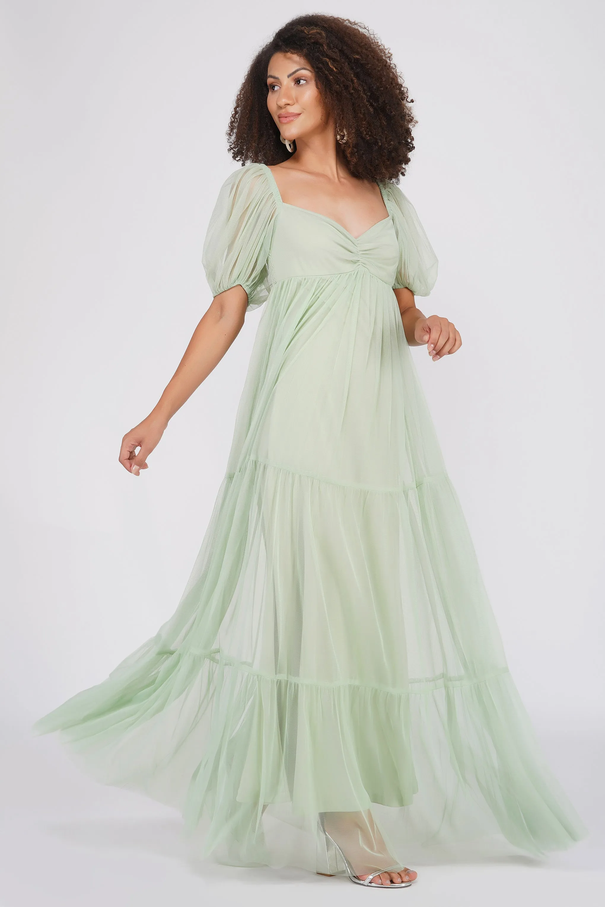 Charlotte Maxi in Sage Green