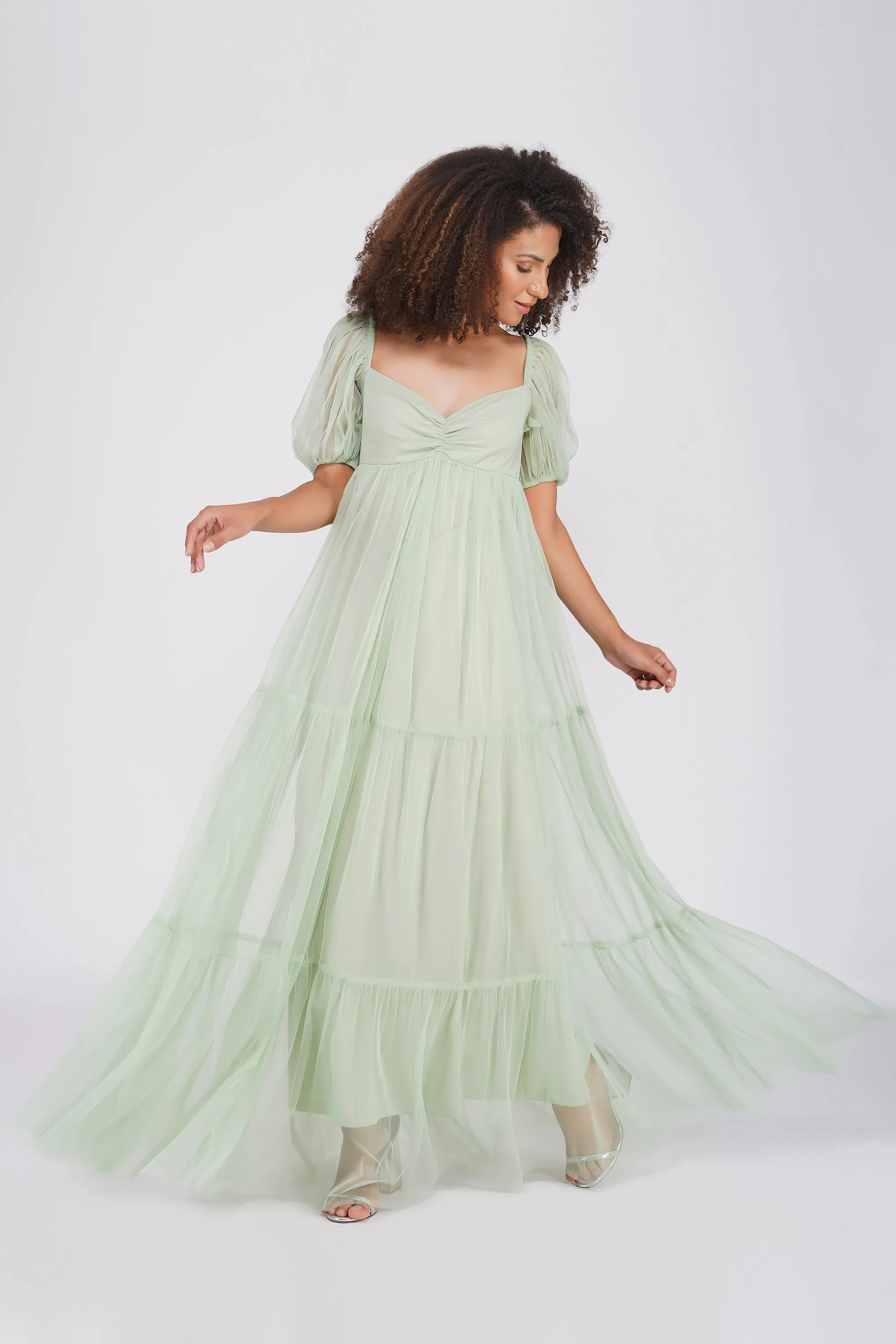 Charlotte Maxi in Sage Green