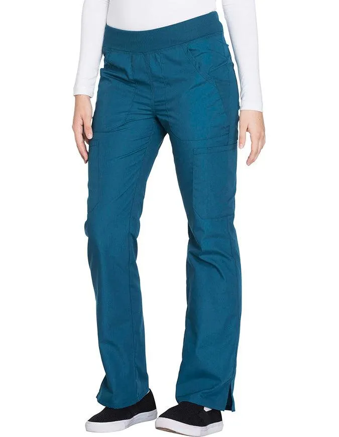 Cherokee Workwear Women's Mid Rise Straight Leg Pull-on Cargo Pant