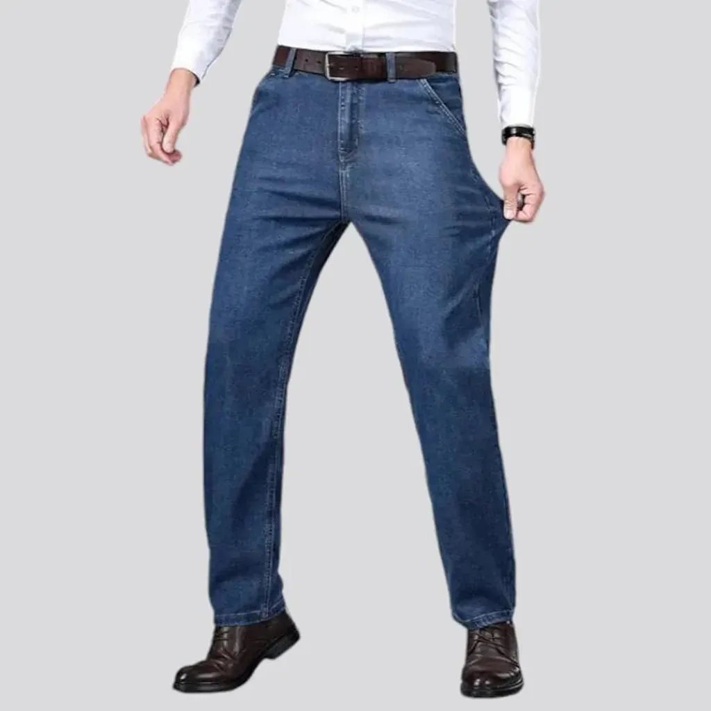 Classic fit stretchable men's jeans