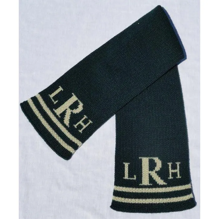 Classic Monogram & Stripes Personalized Knit Scarf