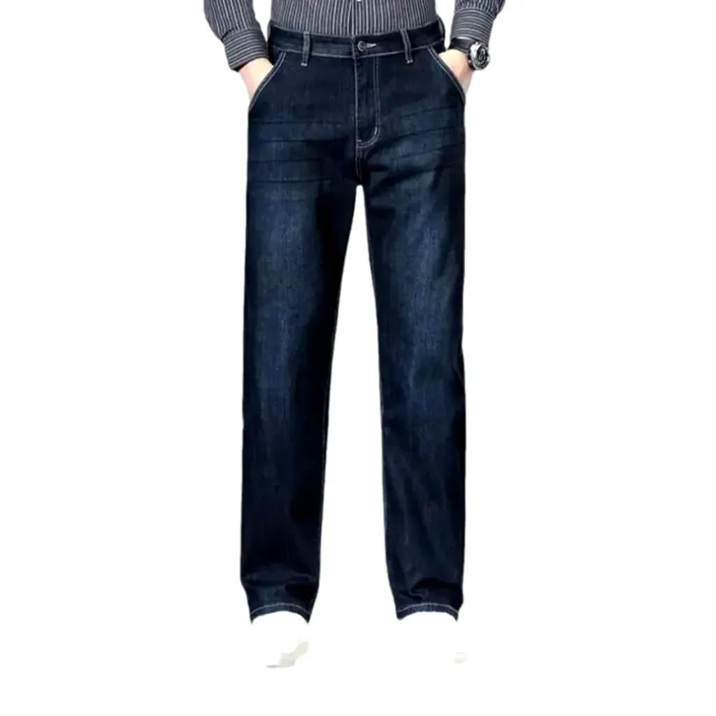 Classic vintage dark wash jeans for men