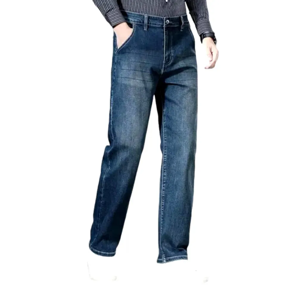 Classic vintage dark wash jeans for men