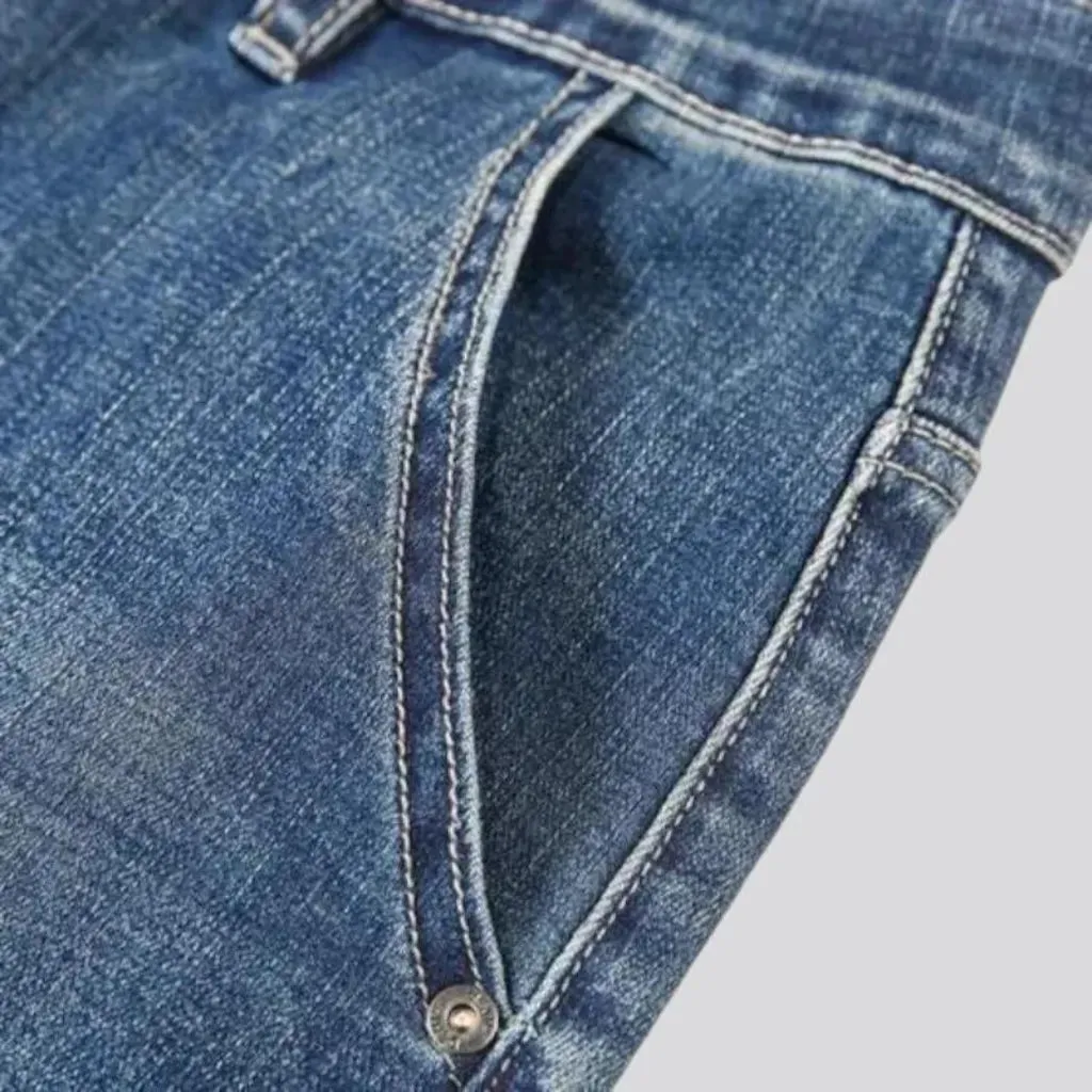 Classic vintage dark wash jeans for men