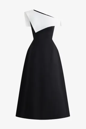 Clio Asymmetric Off-shoulder Dress