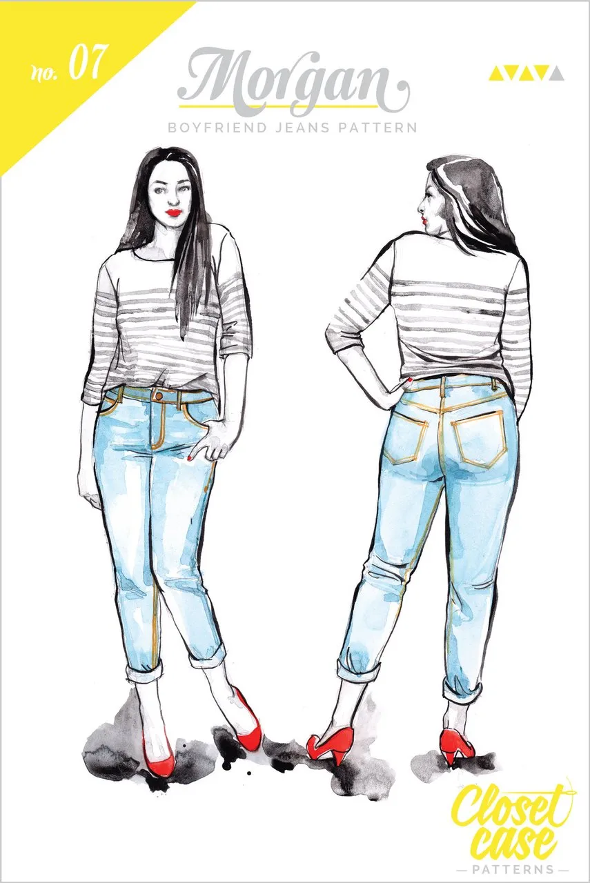 Closet Core - Morgan Boyfriend Jeans Sewing Pattern