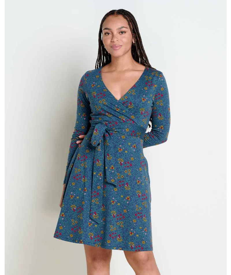 Cue Wrap Ls Dress